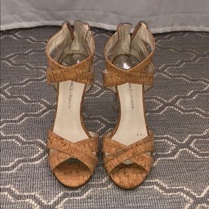 Cork Donald J Pliner high heels